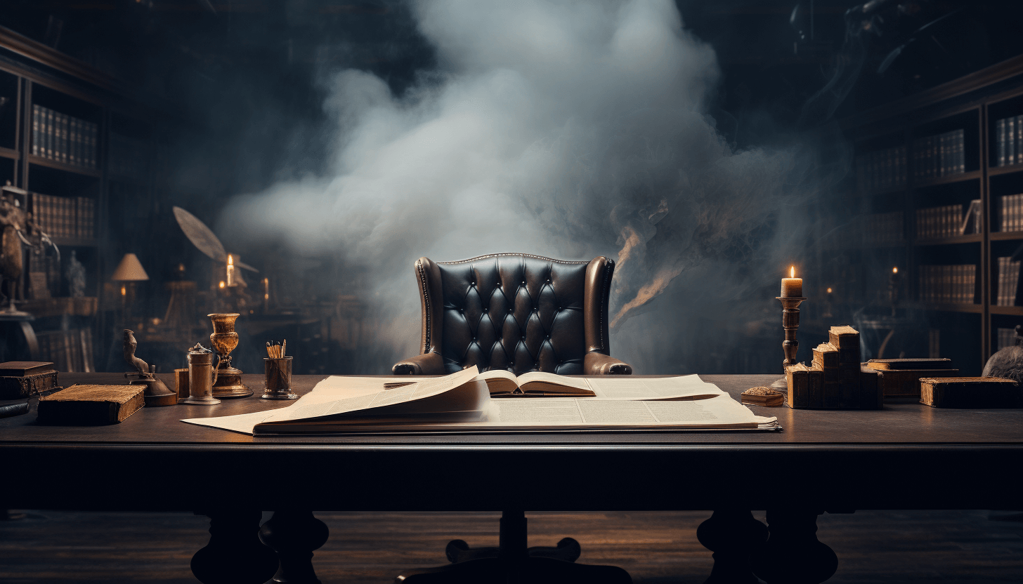 Vintage 19th-century desk and Chesterfield chair, symbolizing the timeless quality and craftsmanship in BusinessWriteHub's business writing services.